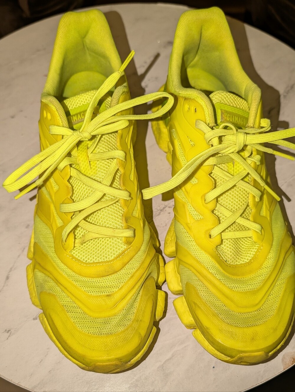 Adidas Climacool Vento Neon Yellow Sneakers Men's Size 10.5